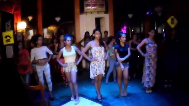 Rehearsal beauty t-pageant