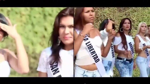 Rehearsal beauty t-pageant