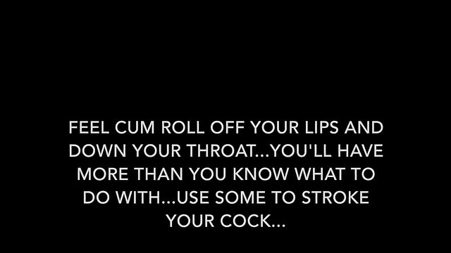 Strong cum eating hypnosis