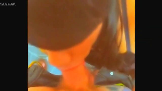 Swallowing massive white pecker