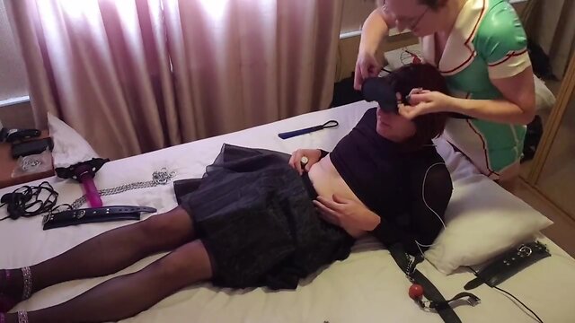 Tranny whore lucy gets pegged by latex nurse essex baby lisa