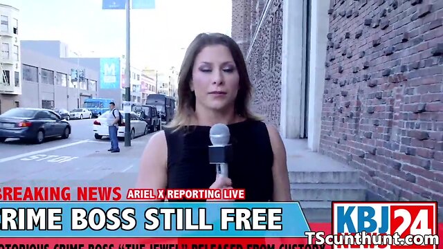 Tgirl gangbang beauties plowing pussy and booty