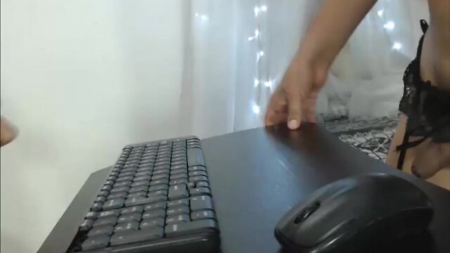 Fun loving transvestites jerk off together