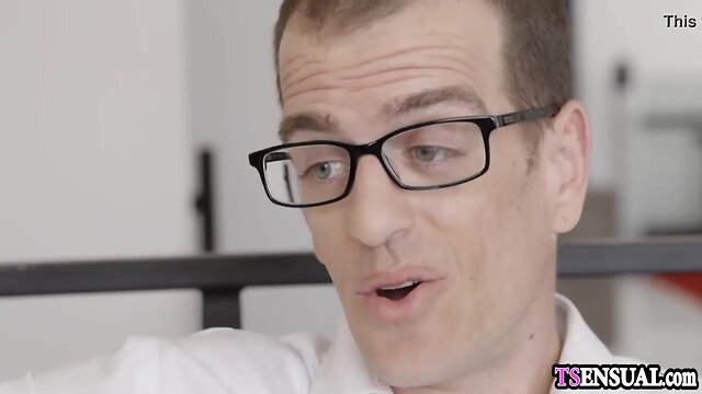 Lovely tran anal drilled an ex boyfriends in his booty