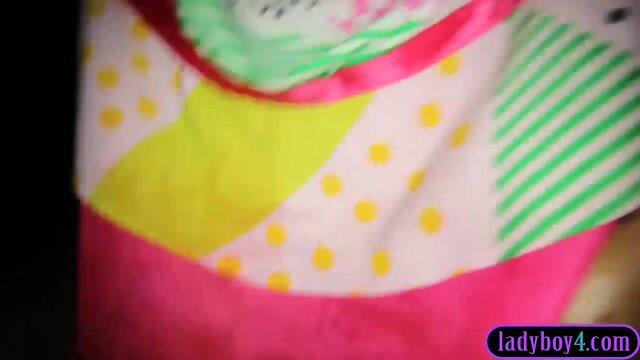 Amateurish t-girl teeny masturbation and anal sex with a white guy