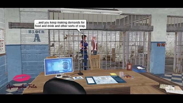 Futa cops fucks guy in jail