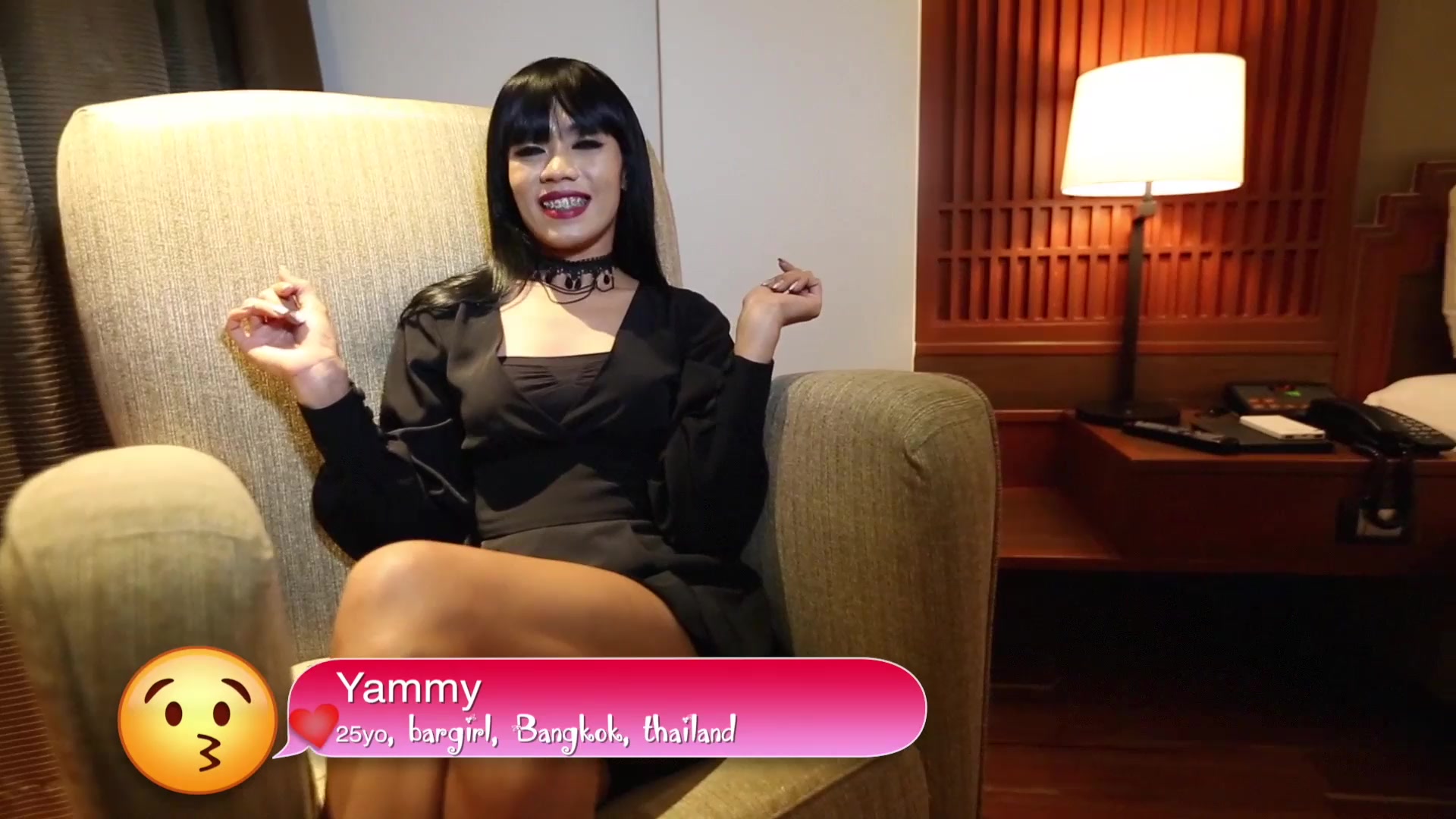 Helloladyboy massive schlong from thailand ts bends over for huge penis