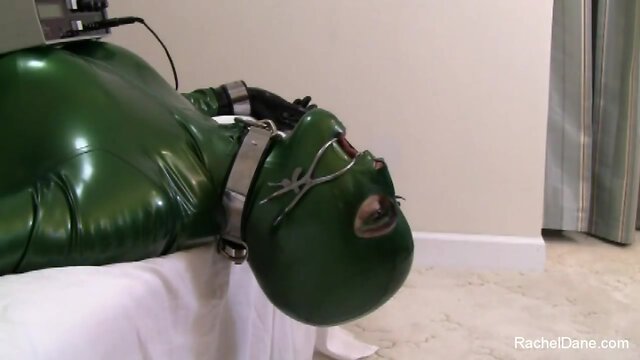 Wild & Kinky: Crossdresser Slave in Latex & Mask Pleasured by Ladyboy