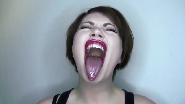 Beauty girls tongue -1