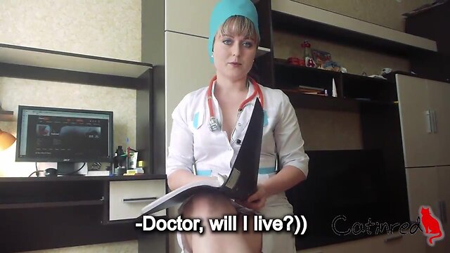 Nasty doctor sucks huge pecker patient oral creampie