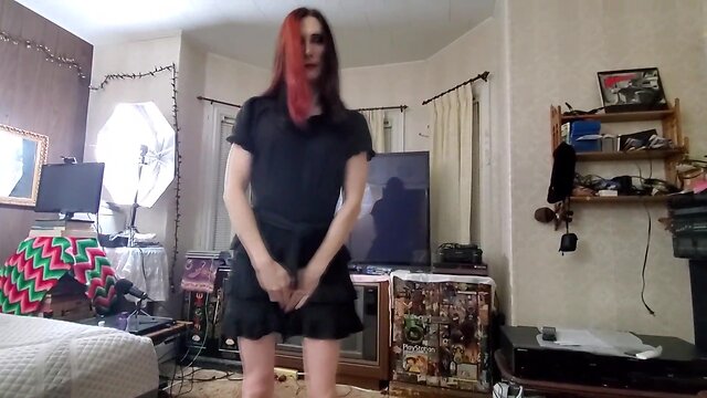 Trans baby fucks, frots, and plays with cum