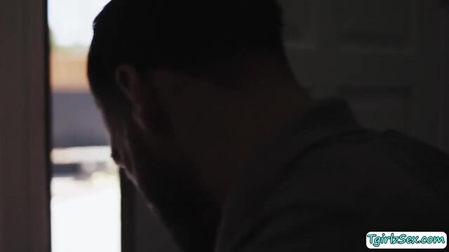 Ladyboy stepdaughter booty drilled by her stepdad