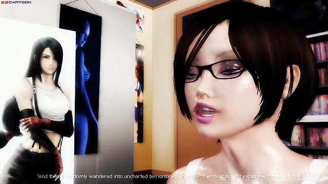 Massive titted 3d she-males in cartoon porn video