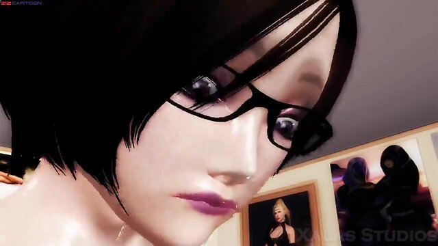 Massive titted 3d she-males in cartoon porn video