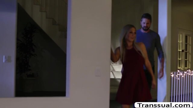 Adorable shemale kayleigh coxx analed her boyfriend