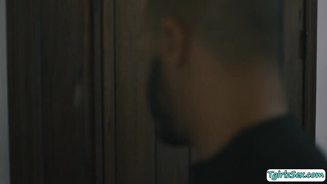 Cute t-girl aubrey kate swallows bbc