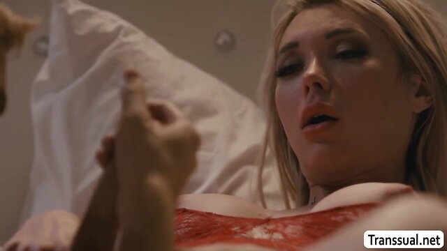 Tgirl aubrey kate fucks her man from behind