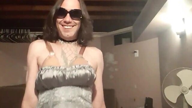 A crossdresser and hur 8 inch sextoy