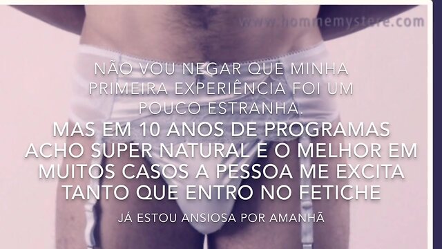 Aline tavares em ... &ldquo;comprando uma underwear para meu cliente —-