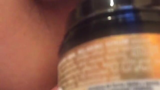 Crossdresser rides sextoy.