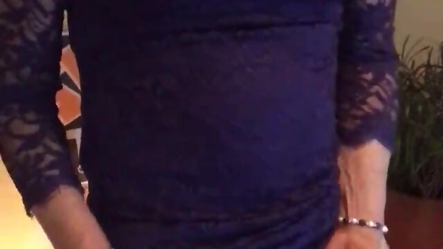 Dakota: blue dress..white sultry mess