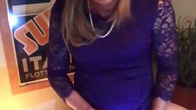 Dakota: blue dress..white sultry mess