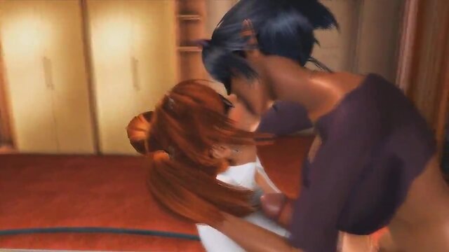 Sexy black tv fucks teeny baby, cum collection - 3d cartoon futanari