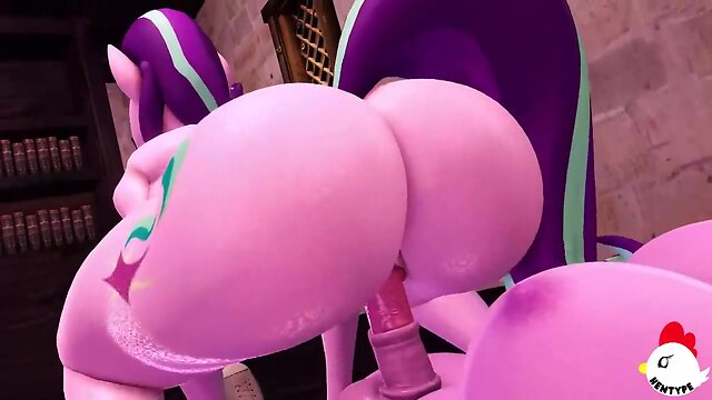 Twilight's futastic experience episode 1 celestia's book