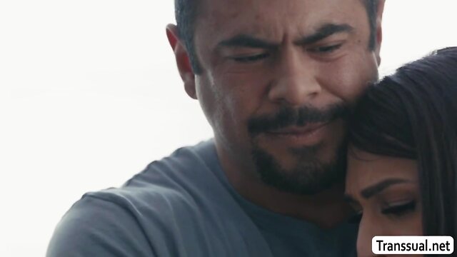 Stepdad bangs tran khloe in doggy-style