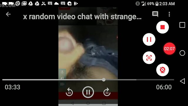 Crossdresser misse makes 4 hard cocks cum on random video chat.