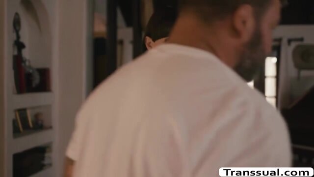 Transvestite natalie loves when masseuse fucks her butt