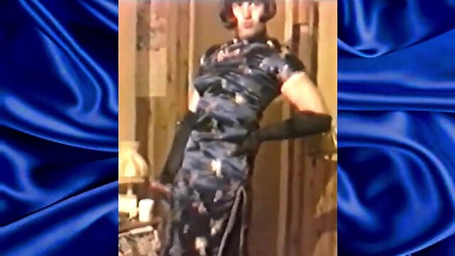 Loving blue satin monique satin tran