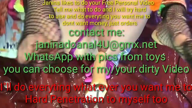 Janina anal sextoy machine butthole penetration homework