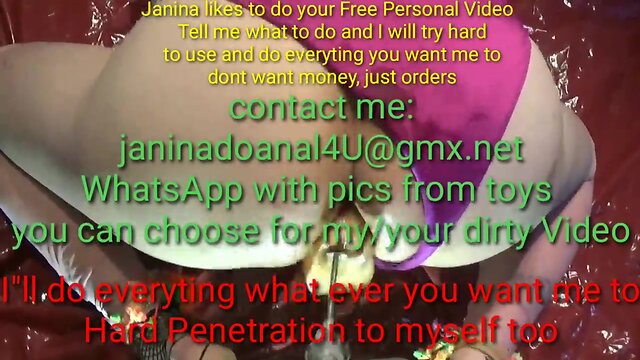 Janina anal sextoy machine butthole penetration homework