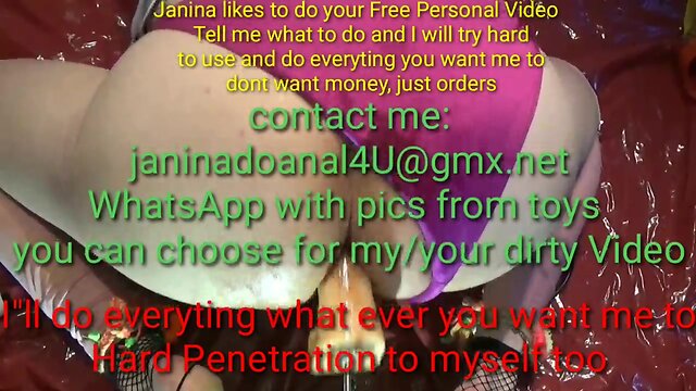Janina anal sextoy machine butthole penetration homework