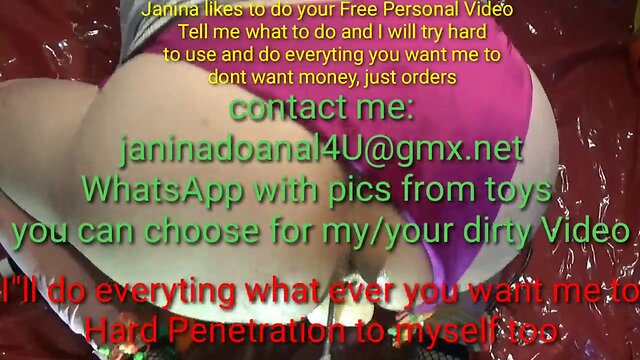 Janina anal sextoy machine butthole penetration homework