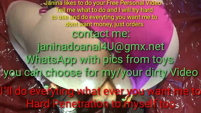 Janina anal sextoy machine butthole penetration homework