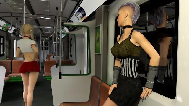 3D Huge Pecker Futa Babes Massive Cumshots!