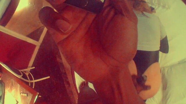 Brazilian Crossdresser: Big Ass, Big Cock, Hardcore Doggystyle!