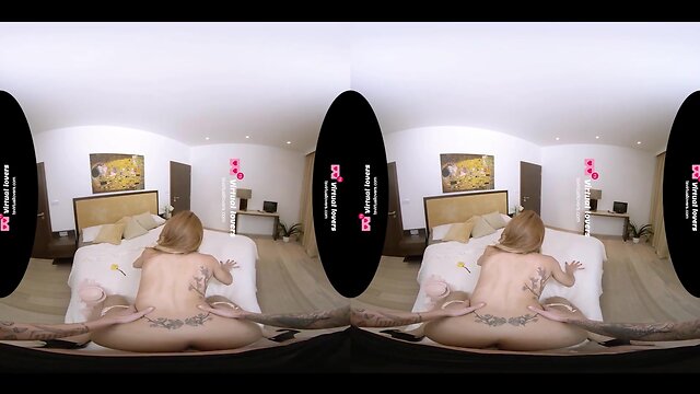 Virtual Reality Experience: Guy Fucks Crossdresser in Stockings & High Heels
