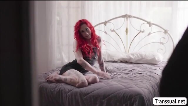 Jenna Gargles` Wild Threesome with Two Ladyboys: Anal, Blowjobs, Big Cocks & Bouncing Tits!