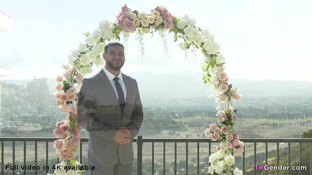 Transvestite bride eva maxim and her husband