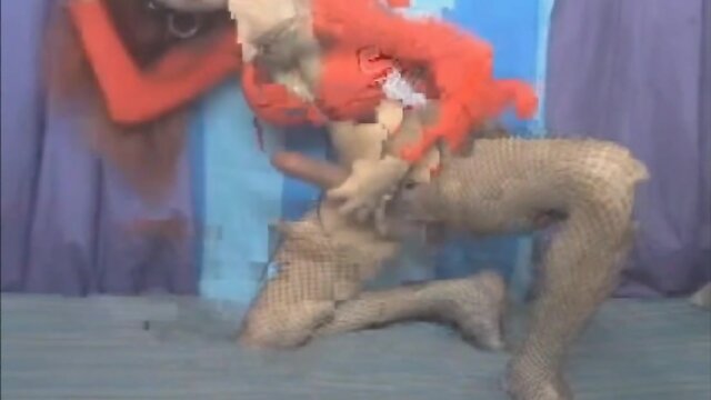 Tgirl swallowing her own giant prick