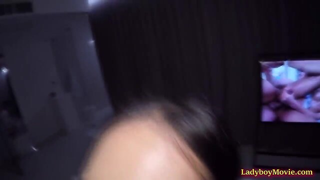 Chesty tgirl amy condomless anal