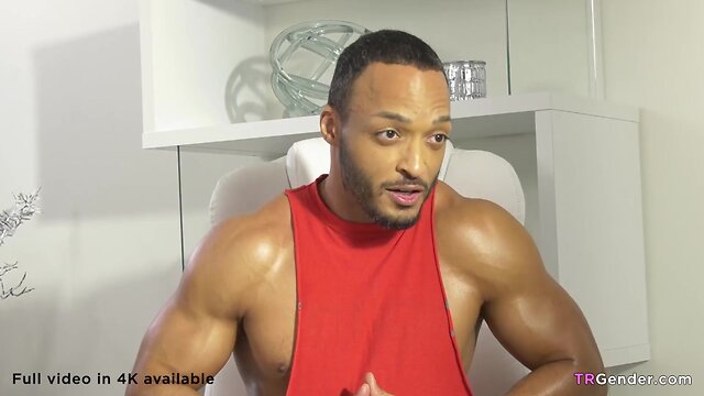 Ebony personal trainer fucks nadia love