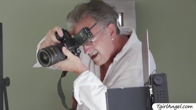 Slutty transbabe chanel santini enjoys fucking chesty babe angela