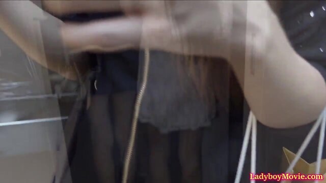 Three sultry transvestites in the room