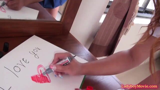 T-Girl schoolgirl beer raw