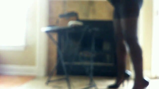 Pantyhose and heels leg, foot, butt and dick tease