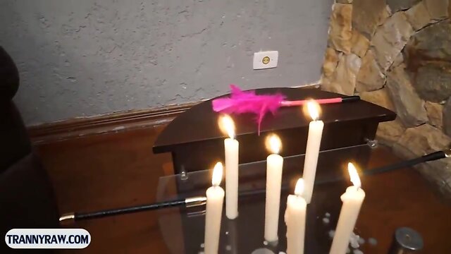 Latino tv candle wax fetish and hardcore anal sex